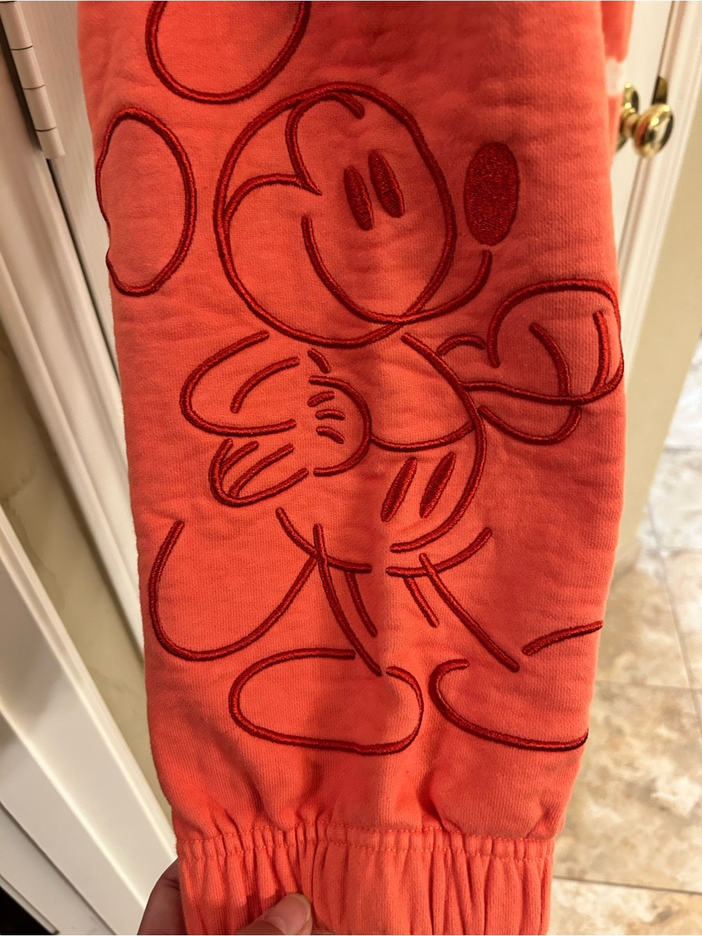Mickey Mouse Mousewear Orange Tie-Dye Genuine Disney World Jogger Size Small - Picture 4 of 11